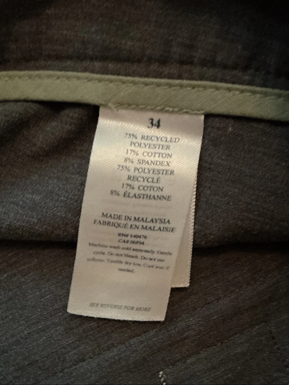 Faherty Charcoal Flat-Front Men's Shorts